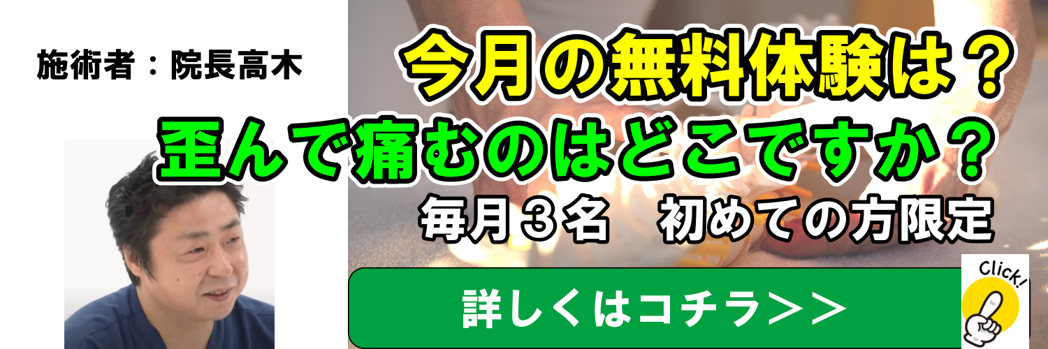 今月の無料体験